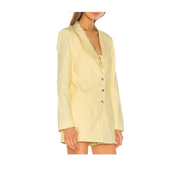 NWT Majorelle My Way Blazer Long Line Blazer Butter Yellow Size Small - Picture 1 of 11